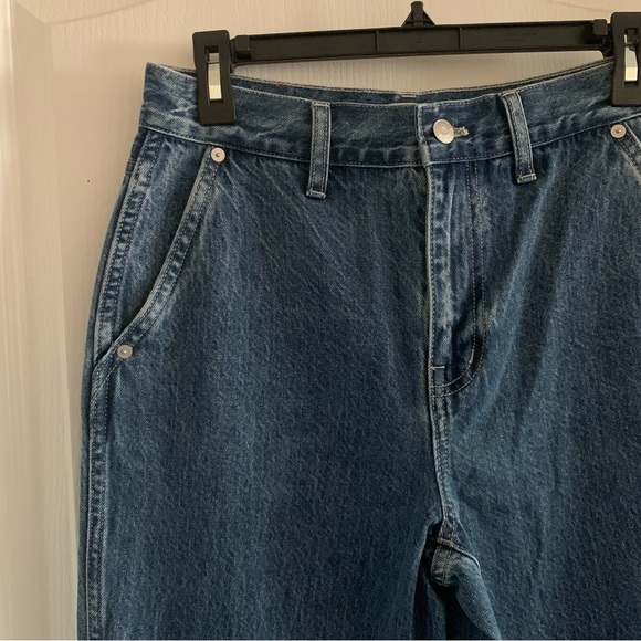 Women’s 26 MADEWELL Baggy Straight Jeans in Ensenada Wash Twisted Seam NWT - Picture 3 of 10